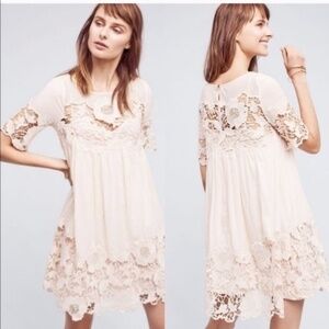 NWT Anthropologie Holding Horses Magnolia Dress - Size 4P, Color: Peach